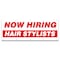 Signmission Now Hiring Hair Stylists Banner Apply Inside Accepting Application Single Sided B-120-30254 - alternate 1